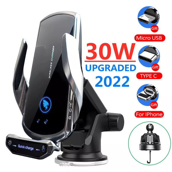 30W Magnetic Wireless Car Charger Qi Fast Charging