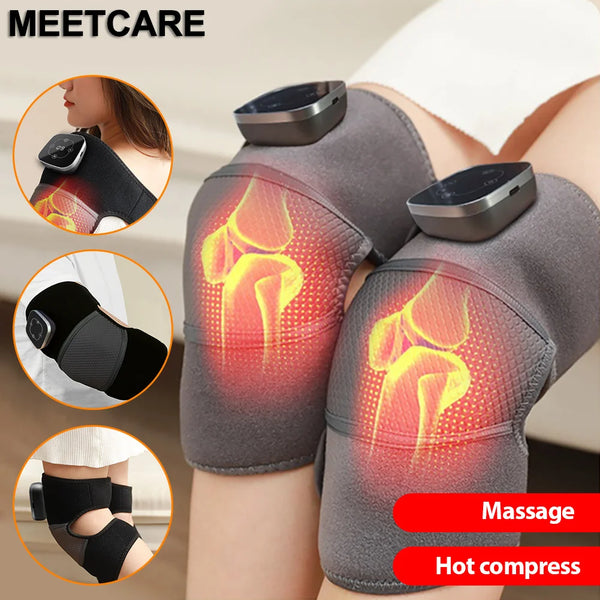Electric heating knee massager with vibration